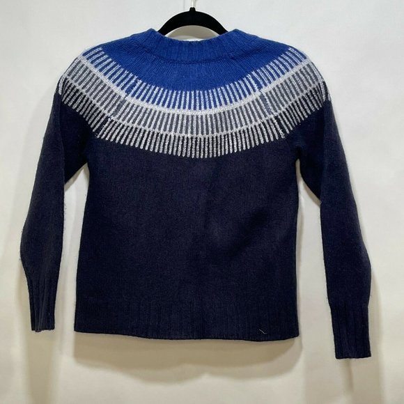 Everlane Womens Blue 100% Wool Crew Neck Long Sleeve Pullover Sweater Size S - Picture 3 of 7